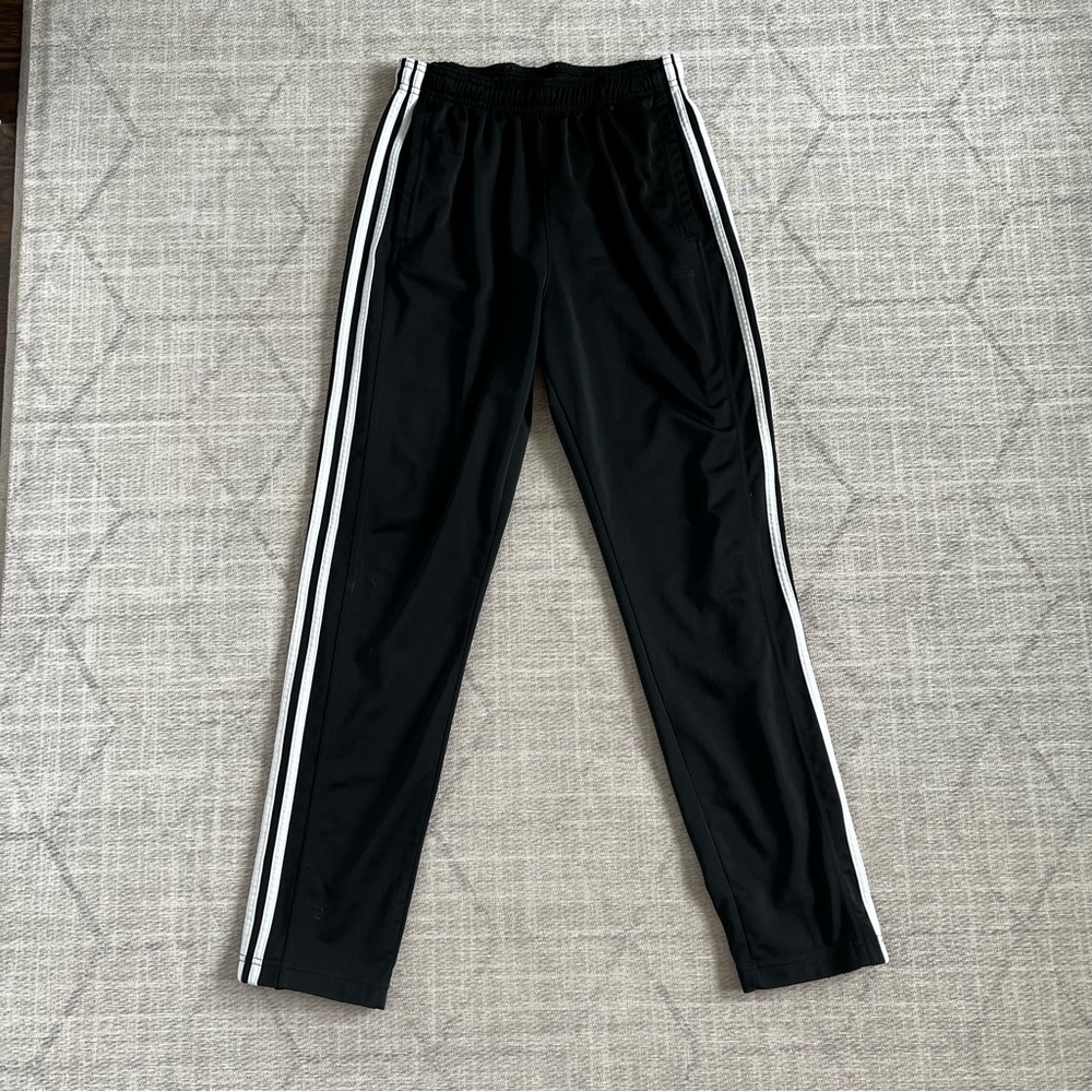 Adidas Men’s Black Athletic Gym Workout Track Sweats Pants